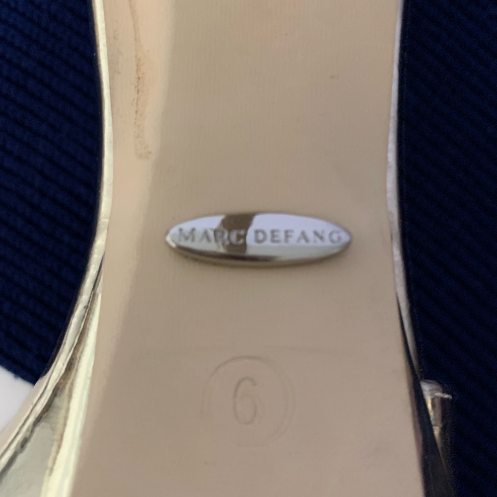 Marc DeFang Gold heels size 9 - Picture 8 of 8